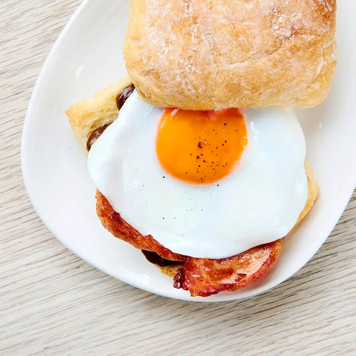Egg and Bacon Roll